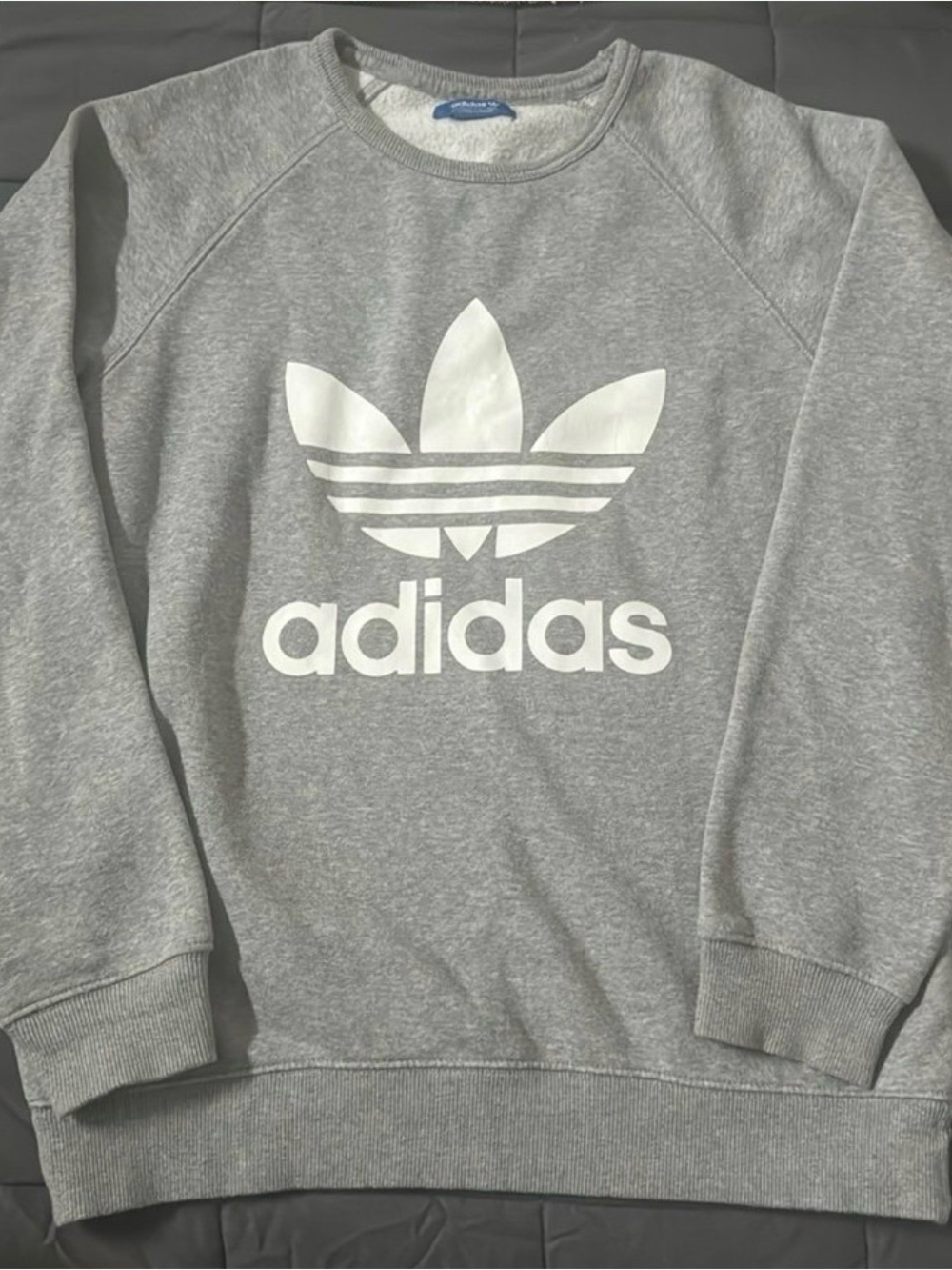 Women’s Adidas Trefoil Grey Crewneck Sweatshirt size M